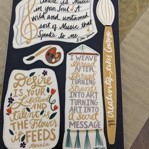 Bookish stickers